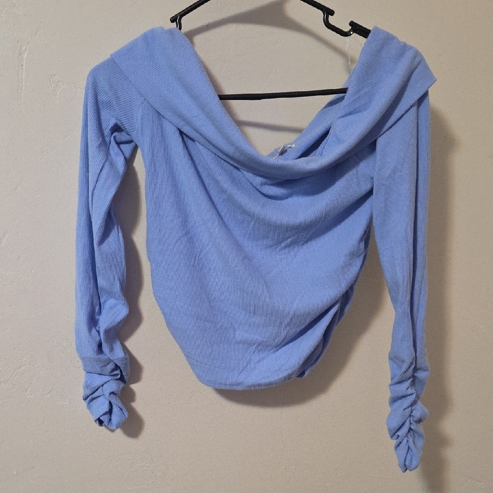 Heart & Hips Light Blue Crop Top